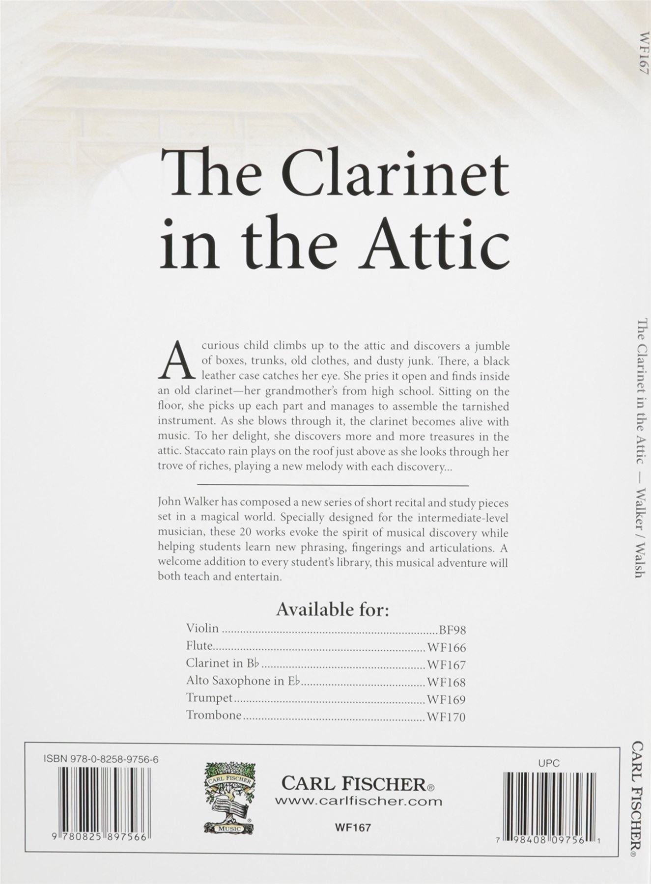 The Clarinet in the Attic John Walker Score and CD Clarinet and Piano Carl Fischer