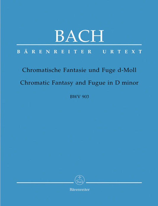 Chromatic Fantasy & Fugue in D minor (BWV 903) (Piano) Piano Instrumental Parts Music Bach Baerenreiter Germany